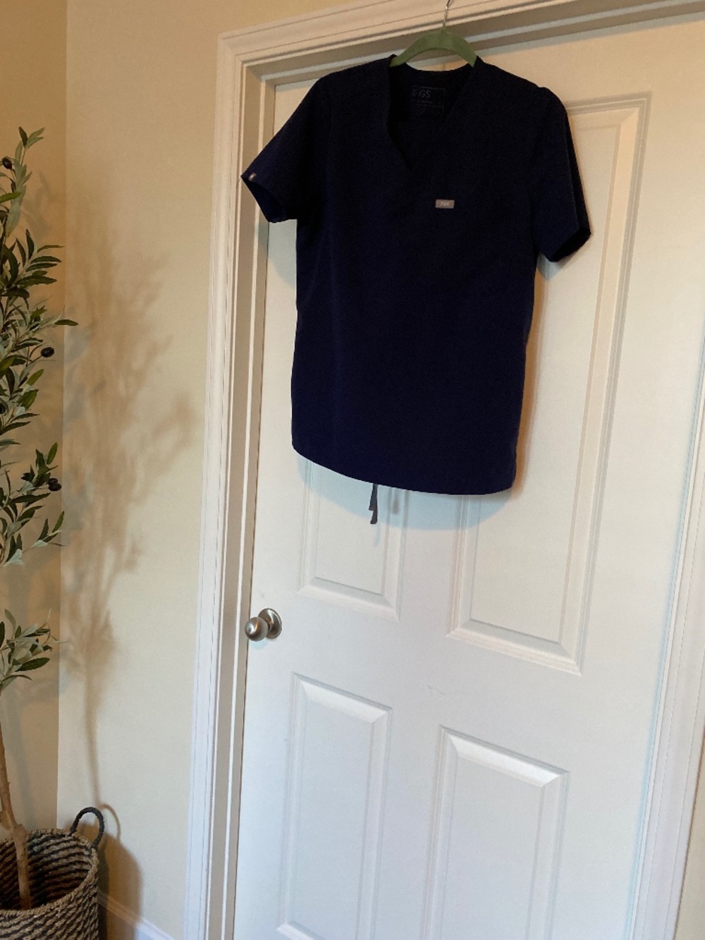 Figs scrubs set navy blue